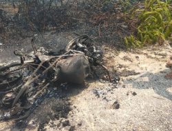 Polisi Selidiki Penyebab Terbakarnya Dua Motor Warga di Air Terjun Pongkar