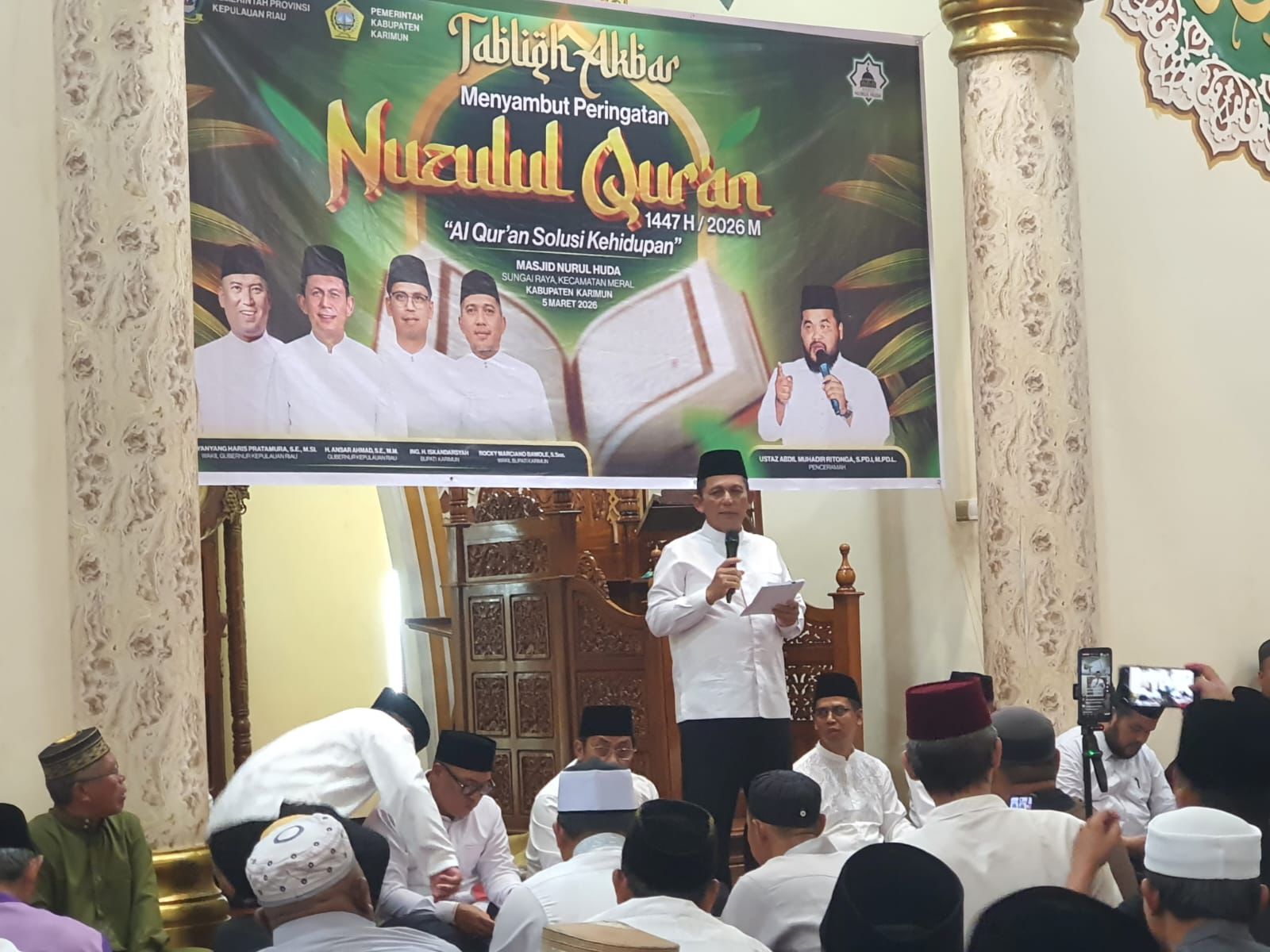 Gubernur Ansar Safari Ramadan dan Peringati Malam Nuzulul Qur'an 1447 H di Karimun.