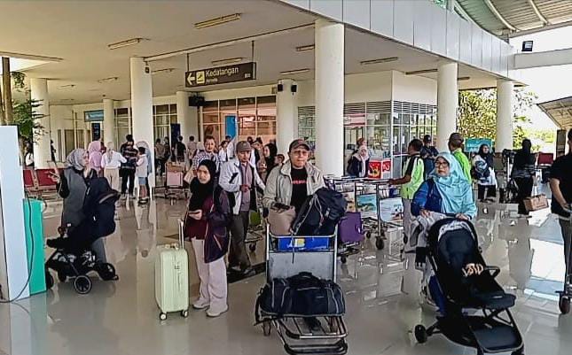 Penumpang di Bandara RHF Tanjungpinang Alami Peningkatan 7,5 Persen Selama Mudik Lebaran.