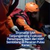 Dramatis! SAR Tanjungpinang Evakuasi Penumpang Sakit dari KMP Sembilang di Perairan Pulau Karas
