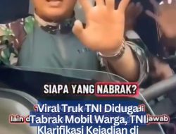 Viral Truk TNI Diduga Tabrak Mobil Warga, TNI Klarifikasi Kejadian di Bogor