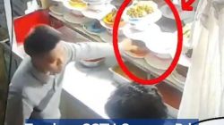Terekam CCTV, Seorang Pria di Batam Curi dan Bawa Lari Lauk Nasi Padang
