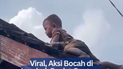 Viral, Aksi Bocah di Lombok Panjat Genteng Rumah Bikin Deg-dekan