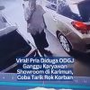 Viral! Pria Diduga ODGJ Ganggu Karyawan Showroom di Karimun, Coba Tarik Rok Korban
