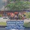 Kebocoran Gas Picu Kebakaran di Coastal Area Karimun, Tiga Warung Ludes Terbakar