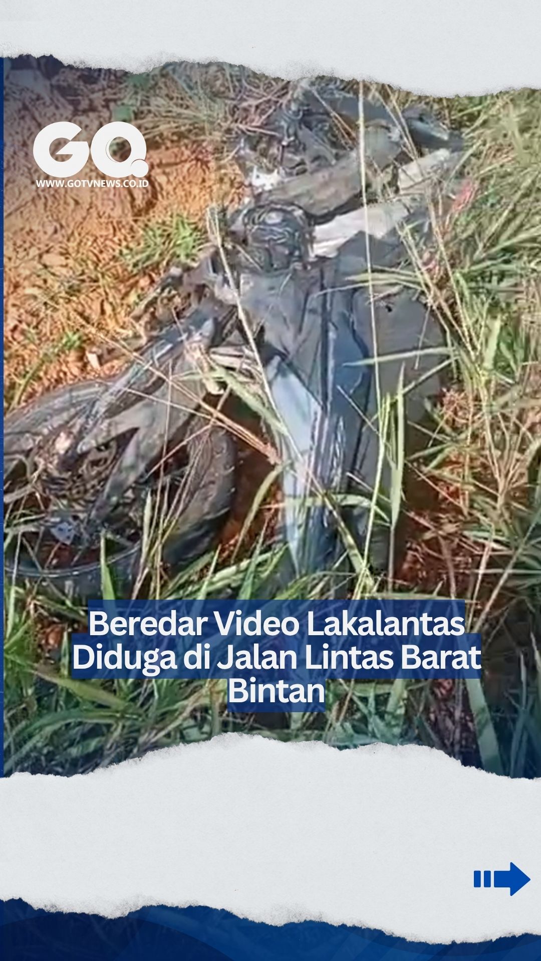 Beredar Video Lakalantas Diduga di Jalan Lintas Barat Bintan.