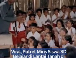 Viral, Potret Miris Siswa SD Belajar di Lantai Tanah di NTT