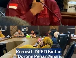 Komisi II DPRD Bintan Dorong Penanganan Permanen Krisis Air