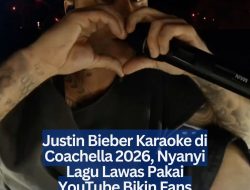 Justin Bieber Karaoke di Coachella 2026, Nyanyi Lagu Lawas Pakai YouTube Bikin Fans Histeris