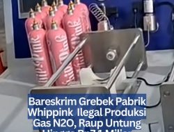 Bareskrim Grebek Pabrik Whippink Ilegal Produksi Gas N2O, Raup Untung Hingga Rp7,1 Miliar