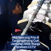 Aksi Seorang Pria di Tanjungpinang Curi Jemuran Milik Warga Terekam CCTV