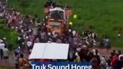 Truk Sound Horeg Mundur di Tanjakan, Dua Motor Jadi Korban