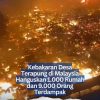 Kebakaran Desa Terapung di Malaysia Hanguskan 1.000 Rumah dan 9.000 Orang Terdampak
