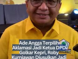 Ade Angga Terpilih Aklamasi Jadi Ketua DPD Golkar Kepri, Roby Kurniawan Diusulkan Jadi Sekertaris