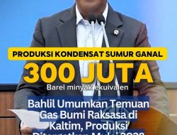 Bahlil Umumkan Temuan Gas Bumi Raksasa di Kaltim, Produksi Ditargetkan Mulai 2028