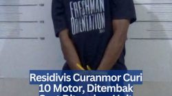 Residivis Curanmor Curi 10 Motor, Ditembak Saat Ditangkap Unit Jatanras Polresta Tanjungpinang