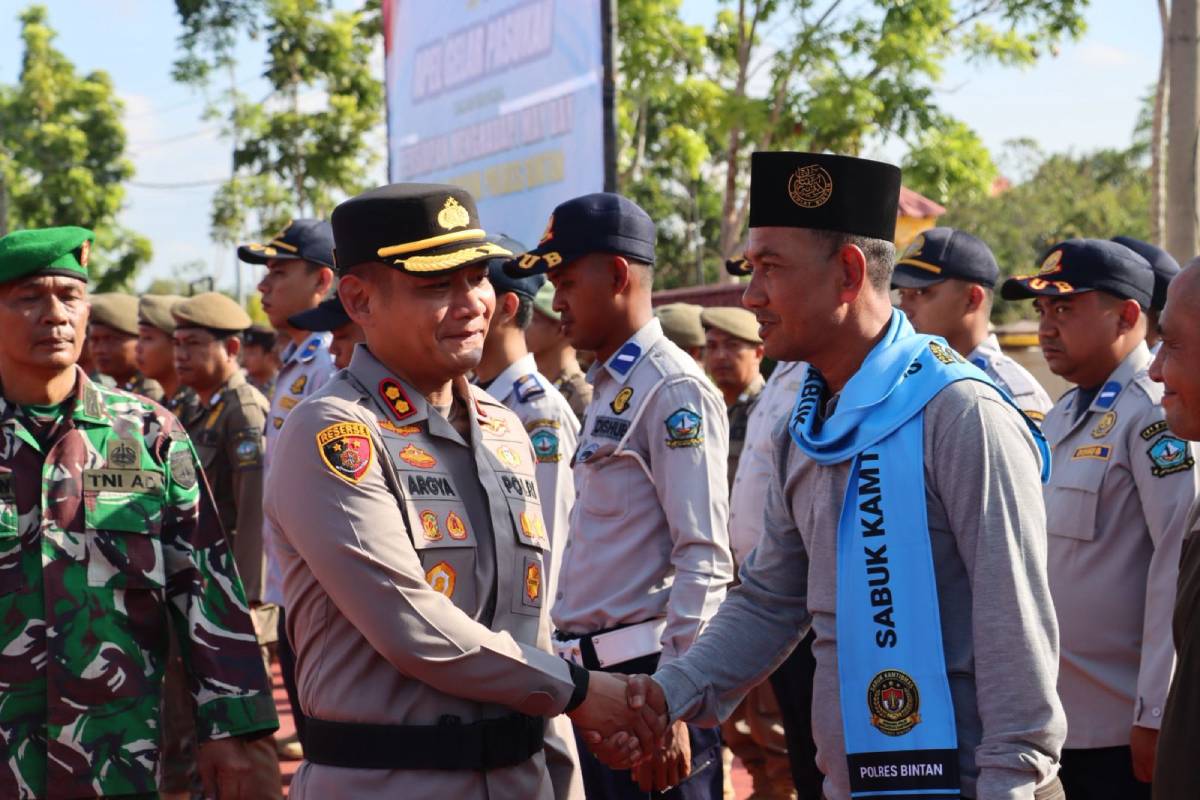Pimpin Apel Gelar Pasukan May Day 2026, Kapolres Bintan: Kami Siap Berikan Pelayanan dan Pengamanan Humanis.