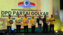 Musda Ke-V Golkar Kepri Resmi di Buka Sekjen DPP Partai Golkar dan Gubernur