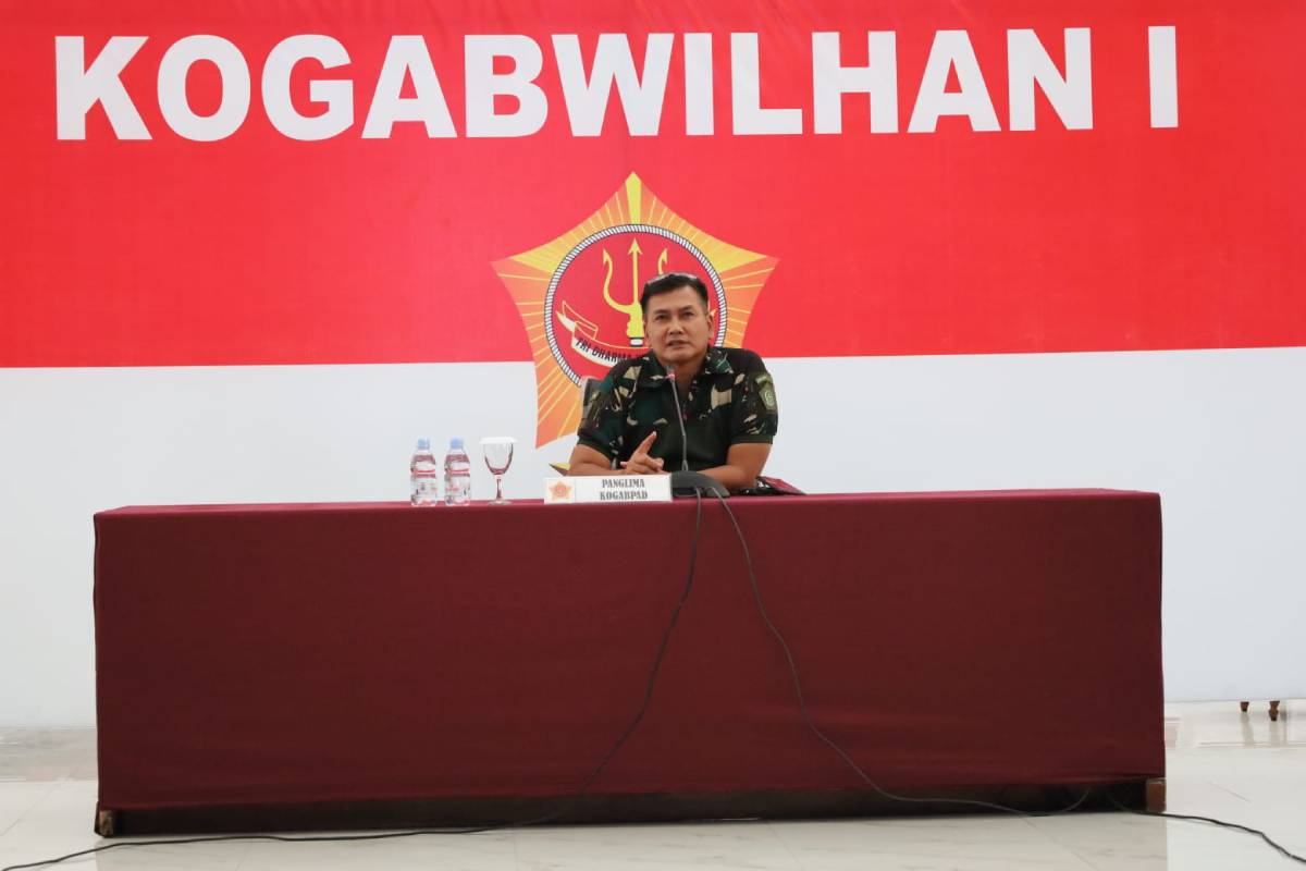 Pangkogabwilhan I Letjen TNI Kunto Arief Wibowo Pimpin Geladi Posko Kesiapsiagaan Bencana Gempa di Bengkulu.