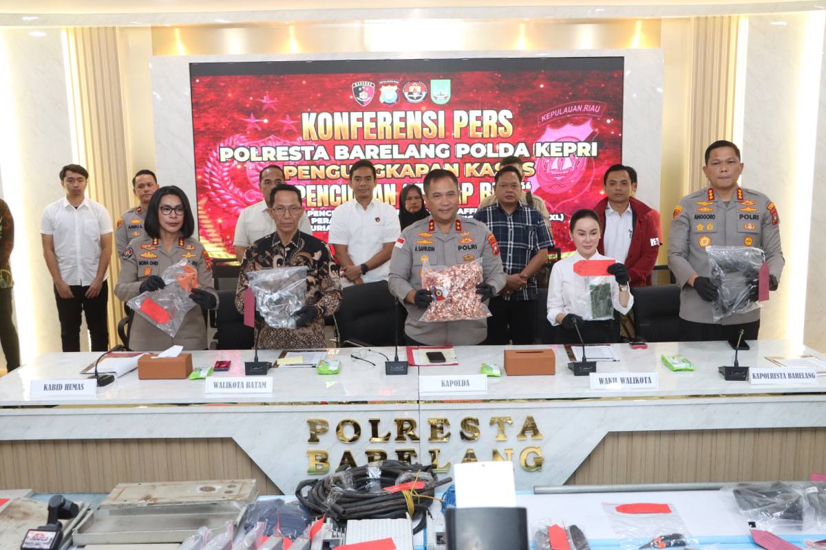 Pelaku Pencurian Fasilitas Publik Resahkan Warga Batam Berhasil Ditangkap.