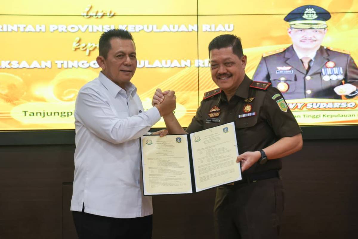 Pemprov Kepri Hibahkan Lahan 2 Ribu Meter ke Kejati untuk Kejari Natuna.