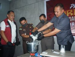 Polres Karimun Bongkar 14 Kasus Narkoba, 558,7 Gram Sabu Dimusnahkan