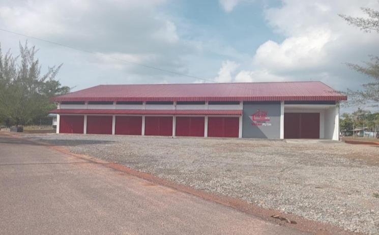 Kondisi Gerai Progres Pembangunan Koperasi Desa Kelurahan Merah Putih Tembeling Tanjung.