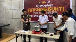 Satresnarkoba Polres Karimun Musnahkan 344,44 Gram Sabu