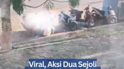 Viral, Aksi Dua Sejoli Bermesraan di Trotoar Jalan Batam