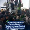 Driver Online Batam Demo di Kantor Gubernur Kepri, Tuntut Tarif dan Kesejahteraan