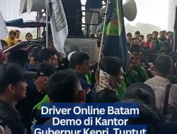 Driver Online Batam Demo di Kantor Gubernur Kepri, Tuntut Tarif dan Kesejahteraan