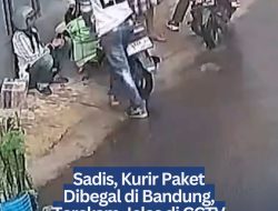Sadis, Kurir Paket Dibegal di Bandung, Terekam Jelas di CCTV