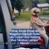 Viral, Emak-Emak di Magetan Dijuluki Duta Lalu Lintas Usai Hadang Bus Terobos Lampu Merah