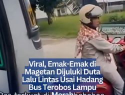 Viral, Emak-Emak di Magetan Dijuluki Duta Lalu Lintas Usai Hadang Bus Terobos Lampu Merah