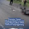 Pemotor Tewas Ditabrak Mobil Fortuner yang Dikemudikan WNA China di Tanjungpinang