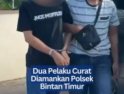 Dua Pelaku Curat Diamankan Polsek Bintan Timur