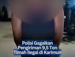 Polisi Gagalkan Pengiriman 9,5 Ton Timah Ilegal di Karimun