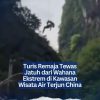 Turis Remaja Tewas Jatuh dari Wahana Ekstrem di Kawasan Wisata Air Terjun China