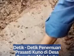 Detik – Detik Penemuan Prasasti Kuno di Desa Gemekan Mojokerto