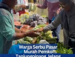 Warga Serbu Pasar Murah Pemko Tanjungpinang Jelang Idul Adha