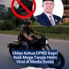Video Ketua DPRD Kepri Naik Moge Tanpa Helm Viral di Media Sosial