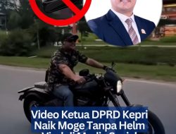 Video Ketua DPRD Kepri Naik Moge Tanpa Helm Viral di Media Sosial