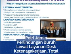 Polri Jamin Perlindungan Buruh Lewat Layanan Desk Ketenagakerjaan, Total 144 Laporan Pengaduan