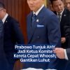 Prabowo Tunjuk AHY Jadi Ketua Komite Kereta Cepat Whoosh, Gantikan Luhut