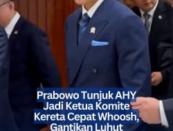 Prabowo Tunjuk AHY Jadi Ketua Komite Kereta Cepat Whoosh, Gantikan Luhut