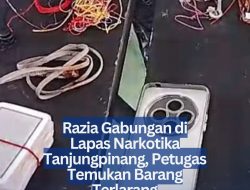 Razia Gabungan di Lapas Narkotika Tanjungpinang, Petugas Temukan Barang Terlarang