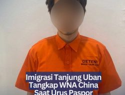 Imigrasi Tanjung Uban Tangkap WNA China Saat Urus Paspor dengan dokumen Palsu