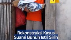Rekonstruksi Kasus Suami Bunuh Istri Sirih di Lingga, Pelaku Peragakan Aksi Habisi Nyawa Korban