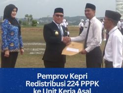 Pemprov Kepri Redistribusi 224 PPPK ke Unit Kerja Asal