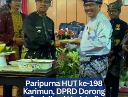 Paripurna HUT ke-198 Karimun, DPRD Dorong Sosialisasi Hari Jadi